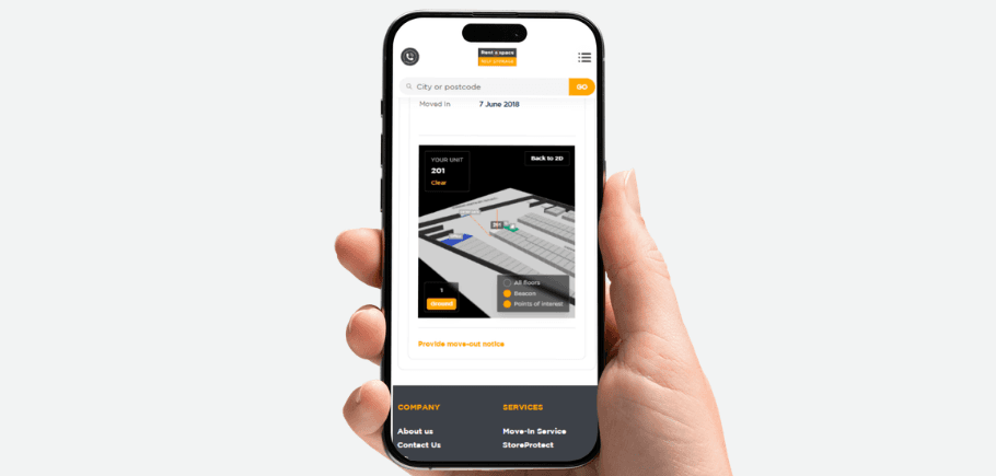 Find Your Unit & Manage Your Storage Online
